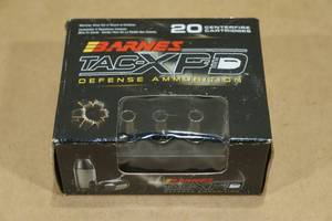 lot 71 image: 20 Barnes Tac-XPD 9mm Luger P 115 Gr Personal Defense Ammo