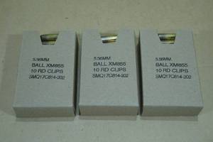 lot 81 image: 90 5.56mm 85 Gr LAP Ammo on Stripper Clips