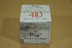 lot 89 image: 25 B&P Heavy Dove & Quail .410 Gauge 2-12 8 Shot Shotshells