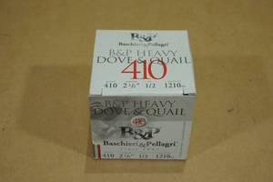 lot 91 image: 25 B&P Heavy Dove & Quail .410 Gauge 2-12 8 Shot Shotshells