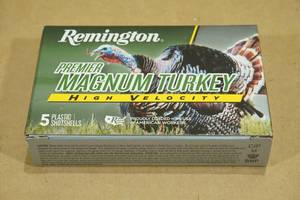 lot 101 image: 5 Remington Premier Magnum Turkey 12 Gauge 3 4 Shot Shotshells