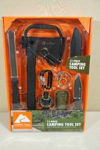 lot 114 image: Ozark Trail 11 Piece Camping Tool Knife Set