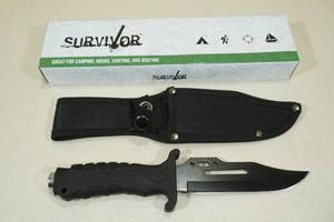 lot 117 image: Survivor Stainless Steel Fixed Blade Knife