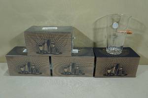 lot 148 image: Pint Glasses with Embedded Bullets - Dont Like Guns Dont Buy One
