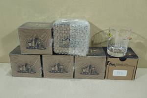 lot 150 image: Whiskey Glasses with Embedded Bullets - 64,999,987 Firearm Owners Killed No One Yesterday