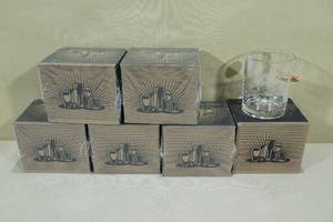 lot 151 image: Whiskey Glasses with Embedded Bullets - 2nd Amendment