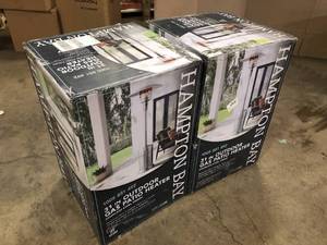 Hampton Bay  48000 BTU Stainless Steel Patio Heater - Lot of 2 Customer returns Review all pictures