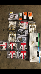 Mix lot of assorted Doorlocks, Locksmiths, Customer returns Review all pictures