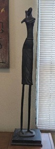 lot 54 image: Cast Iron Statue Of Woman