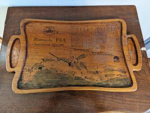 lot 76 image: Vintage Minnesota PGA Wood Tray