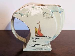 lot 101 image: Vintage Ship Motif Pitcher