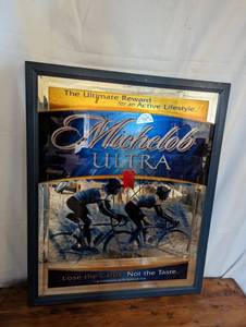 lot 140 image: Michelob Ultra Printed Mirror