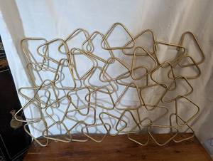 lot 143 image: Gold colored metal Wall Art