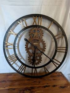 lot 152 image: Metal Wall Clock
