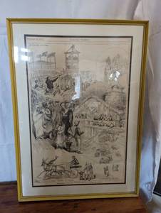 lot 154 image: Harpers Weekly Wall Art