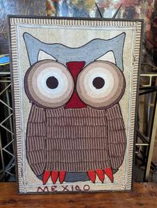 lot 192 image: Framed Vintage Mexico Woven Art Piece