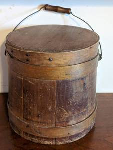 lot 212 image: Old Wooden Bucket