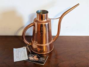 lot 223 image: Old Dutch Design CopperBrass Oil Can