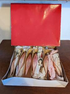 lot 249 image: Box Of Vintage Christmas Decorations