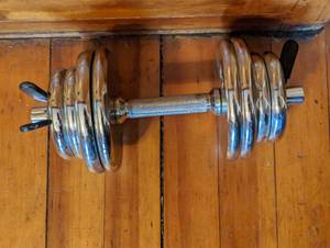 lot 262 image: Dumbbell With Eight Weights