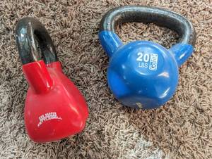 lot 266 image: Two Kettle Bells