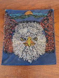 lot 274 image: Beaded Eagle Artwork