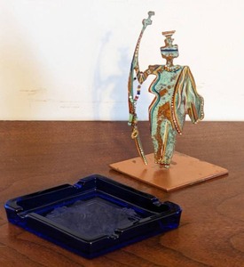 lot 275 image: Signed Copper Artwork With Ashtray