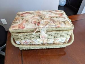 Sewing Basket With Contents