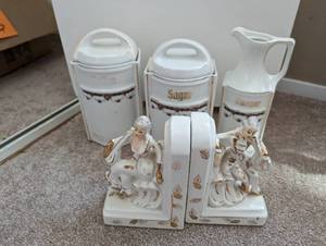 Set Of Two Jars And A Pitcher