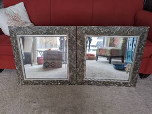 Pair Of Ornate Wall Mirrors