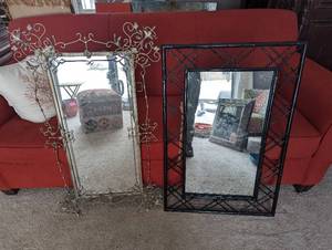 Two Ornate Wall Mirrors