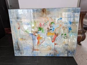 World Map Wall Art
