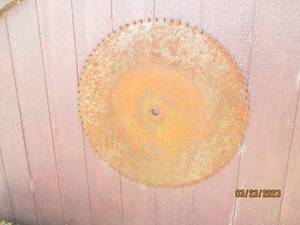 lot 53 image: Large Heavy metal large teeth saw b...