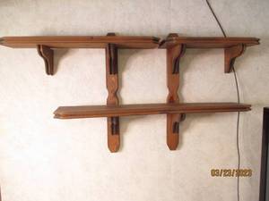 lot 164 image: Very heavy solid Wood construction ...