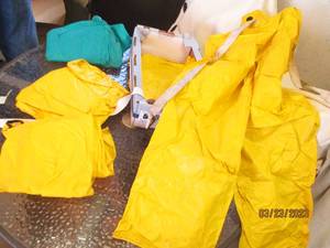lot 205 image: Three Assorted sets of rain gear...