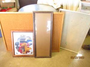 lot 217 image: Assorted bulletin boards, empty pic...