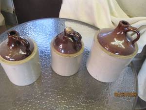 lot 228 image: Set of (3) mid sized Stoneware Wate...