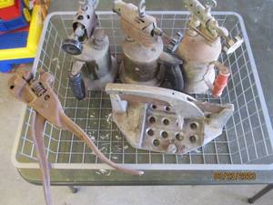 lot 240 image: Set of Vintage blow torches, antiqu...
