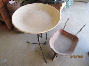 lot 264 image: Heated bird bath and vintage child ...