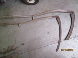 lot 301 image: Antique wood handled farmers cuttin...