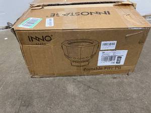 lot 80 image: INNO STAGE Smokeless Fire Pit for Outdoor Wood Pellet Burning Spark Bowl with Portable Carrying Bag, 15 Firepit