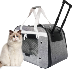 lot 53 image: Rolling DogCat Carrier with Wheels