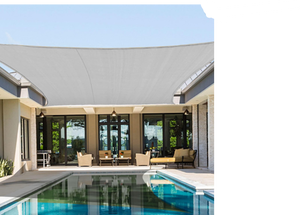lot 68 image: Shade&Beyond Sun Shade Sail Rectangle Canopy 20 ft ft x 20 ft ft Sail Shade Sun Shades for Patios Light Grey