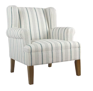 lot 74 image: HomePop Emerson Wingback Accent Chair