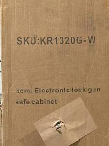 lot 83 image: KAER Gun Safes with 180-Degree Full Access Door and Removable Shelf with Digital Quick Access Electronic Lock