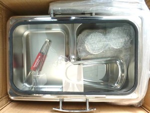 lot 93 image: PYY Hinged Lid Half Size Rectangular Buffet Chafing Dish