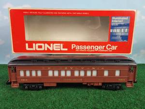 lot 517 image: LIONEL Pennsylvania Times Square Illuminated O Scale Passenger Car w Box - Model 6-9514