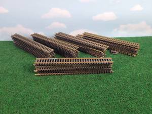 lot 657 image: (50) 9 Brass Straight HO Scale Track Sections