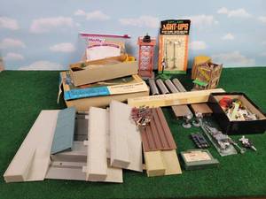 lot 665 image: Large Lot of Assorted HO Scale Layout Parts