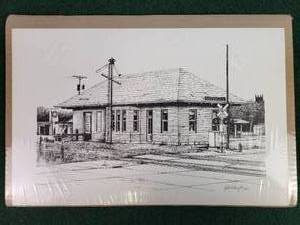 lot 699 image: Northfield Train Depot Signed Print by Artist John Cartwright